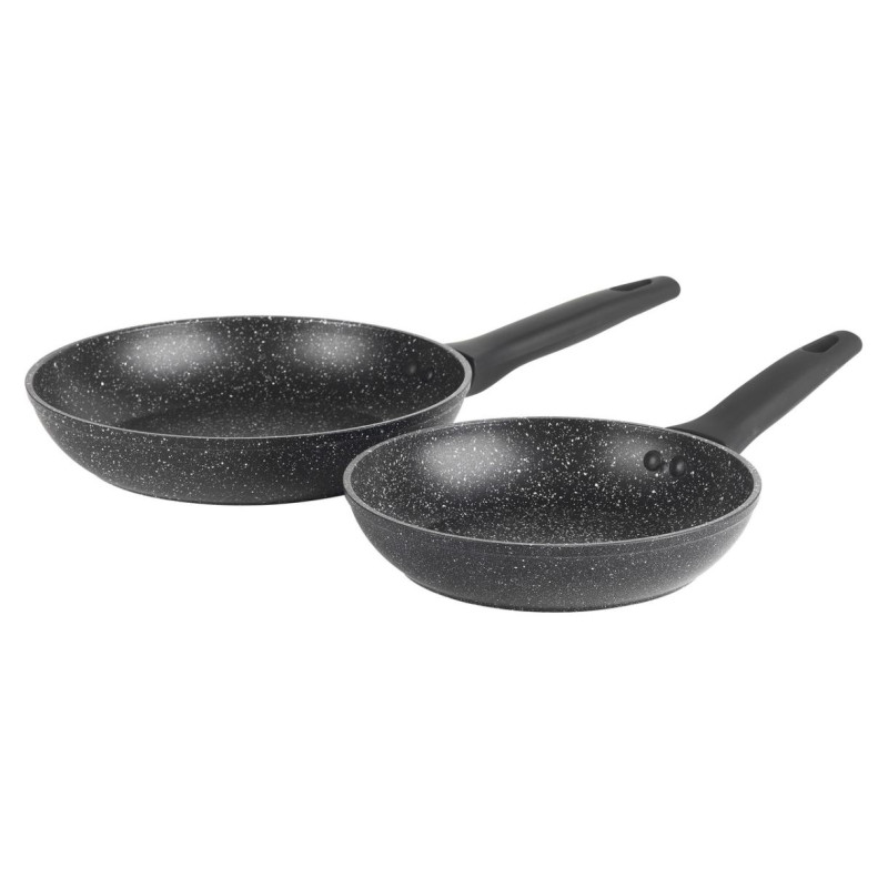 Russell Hobbs RH00490MOB 20&24CM MARBLE FRYPAN - BLACK