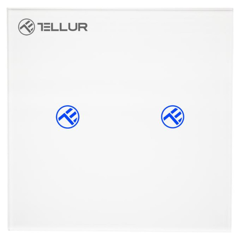 Tellur Smart WiFi switch, SS2N 2 port 1800W 10A
