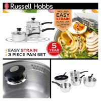 Russell Hobbs RH00542EU7 Easy Strain Pan Set 3pcs