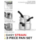 Russell Hobbs RH00542EU7 Easy Strain Pan Set 3pcs