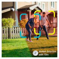 Tellur Smart WiFi Outdoor Camera 3MP, UltraHD, Autotracking, PTZ white