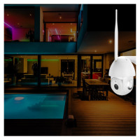 Tellur Smart WiFi Outdoor Camera 3MP, UltraHD, Autotracking, PTZ white