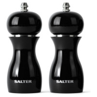 Salter 7613 BKXRA Gloss Salt and Pepper Mills Black
