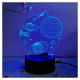 Manta SNL118RGB LED lamp Light decoration Kosmos RGB 3D