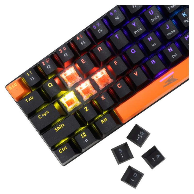 Baracuda BGK-03111 Dolphin Black US Mechanical Red Switches