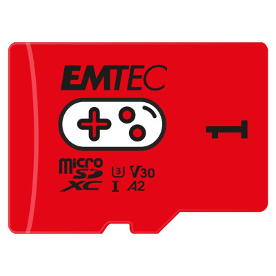Emtec mSD 1TB UHS-I U3 V30 A2 Gaming Rouge
