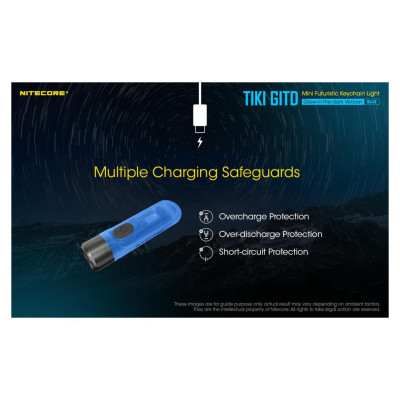 Nitecore FLASHLIGHT T SERIES 300 LUMENS/TIKI GITD BLUE NITECORE