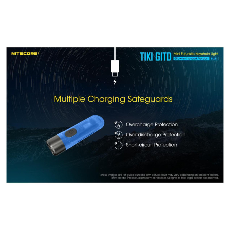 Nitecore FLASHLIGHT T SERIES 300 LUMENS/TIKI GITD BLUE NITECORE