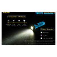 Nitecore FLASHLIGHT T SERIES 300 LUMENS/TIKI GITD BLUE NITECORE