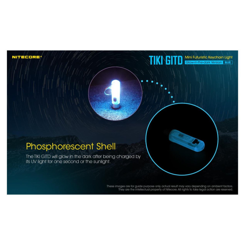 Nitecore FLASHLIGHT T SERIES 300 LUMENS/TIKI GITD BLUE NITECORE