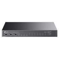 Tp-Link Switch|TP-LINK|Desktop/pedestal|8x10Base-T / 100Base-TX|1xSFP|2xRJ45|PoE+ ports 8|65 Watts|TL-SL1311P