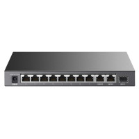 Tp-Link Switch|TP-LINK|Desktop/pedestal|8x10Base-T / 100Base-TX|1xSFP|2xRJ45|PoE+ ports 8|65 Watts|TL-SL1311P