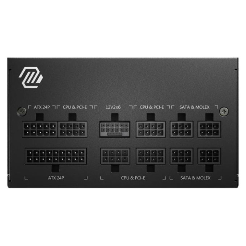 MSI Power Supply|MSI|750 Watts|Efficiency 80 PLUS GOLD|PFC Active|MAGA750GLPCIE5