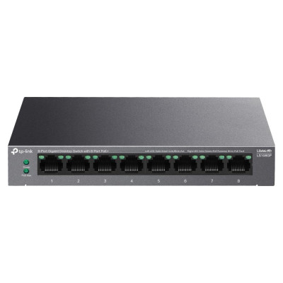 Tp-Link Switch|TP-LINK|LS108GP|Desktop/pedestal|8x10Base-T / 100Base-TX / 1000Base-T|PoE+ ports 8|LS108GP