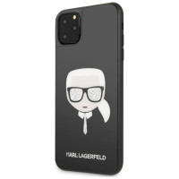 Karl Lagerfeld KLHCN65DLHBK iPhone 11 Pro Max czarny/black Iconic Glitter Karl`s Head