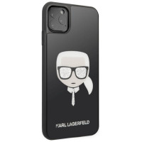 Karl Lagerfeld KLHCN65DLHBK iPhone 11 Pro Max czarny/black Iconic Glitter Karl`s Head