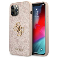 Guess GUHCP12L4GMGPI iPhone 12 Pro Max 6,7" różowy/pink hardcase 4G Big Metal Logo