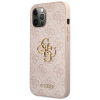 Guess GUHCP12L4GMGPI iPhone 12 Pro Max 6,7" różowy/pink hardcase 4G Big Metal Logo