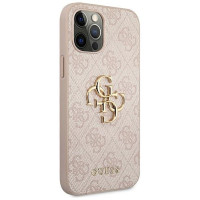 Guess GUHCP12L4GMGPI iPhone 12 Pro Max 6,7" różowy/pink hardcase 4G Big Metal Logo