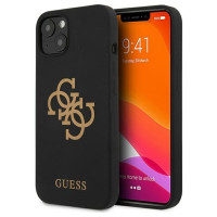 Guess GUHCP13MLS4GGBK iPhone 13 6,1" czarny/black hard case Silicone 4G Logo