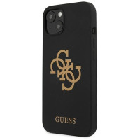 Guess GUHCP13MLS4GGBK iPhone 13 6,1" czarny/black hard case Silicone 4G Logo