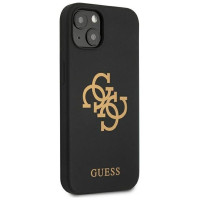 Guess GUHCP13MLS4GGBK iPhone 13 6,1" czarny/black hard case Silicone 4G Logo