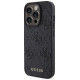 Guess Leather 4G Stamped case for iPhone 15 Pro Max - black