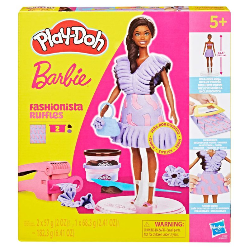 Play-Doh BARBIE Rotaļu komplekts Fashionista Ruffles