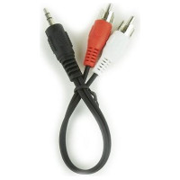 Gembird CABLE AUDIO 3.5MM TO 2RCA 0.2M/CCA-458/0.2 GEMBIRD