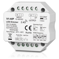 Skydance V1-H/P Controller, 12-48V, 1x 8A, Push-Dimm