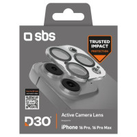 SBS Active Camera Lens D3O Tempered Glass for iPhone 16 Pro / 16 Pro Max Camera