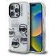 Karl Lagerfeld IML Multi K&C Head Pattern Case for iPhone 16 Pro Max - Transparent