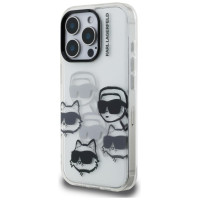 Karl Lagerfeld IML Multi K&C Head Pattern Case for iPhone 16 Pro Max - Transparent