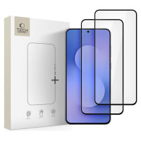 Tech-Protect Glass Fit+ 2-pack tempered glass for Samsung Galaxy S25 FE - black