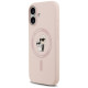 Karl Lagerfeld Silicone Karl&Choupette Ring MagSafe Case for iPhone 17 - Pink