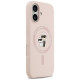 Karl Lagerfeld Silicone Karl&Choupette Ring MagSafe Case for iPhone 17 - Pink