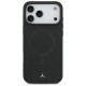 Mercedes Plain Smooth Leather MagSafe Case for iPhone 17 Pro Max - Black