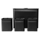 Salter BW126141EU7 Kuro 4-Piece Bread Bin & Canister Set