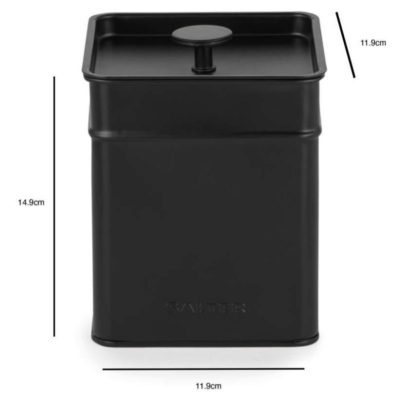 Salter BW126141EU7 Kuro 4-Piece Bread Bin & Canister Set