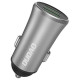 Dudao 3.4A smart car charger 2x USB silver (R6S silver)