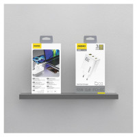 Dudao A29 65W GaN Wall Charger 2 x USB-C + 1 x USB-A - White