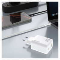 Dudao A29 65W GaN Wall Charger 2 x USB-C + 1 x USB-A - White