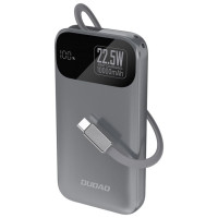 Dudao K31 10000 mAh 22.5W PD Powerbank with Built-in Cable - Gray