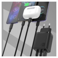 Dudao A29C 65W GaN Wall Charger + USB-C Cable - Black