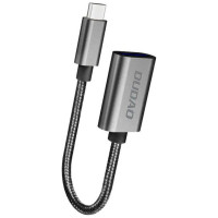 Dudao L15T OTG Adapter USB-C - USB-A - Gray
