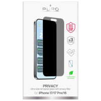 Puro Privacy Tempered Glass for iPhone 17 / iPhone 17 Pro / iPhone 16
