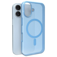 Puro Daylight Magsafe Compatible Silicone Case for iPhone 17 - Translucent Blue