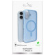 Puro Daylight Magsafe Compatible Silicone Case for iPhone 17 - Translucent Blue