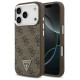 Guess 4G Triangle Logo MagSafe case for iPhone 17 Pro - brown
