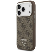 Guess 4G Triangle Logo MagSafe case for iPhone 17 Pro - brown